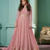 Aashirwad Alizza Real Georgette Wholesale Gown - Vardan Ethnic